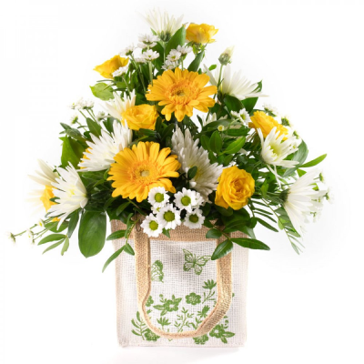 Lemon Drops - This little bag filled with flowers is the perfect way to send your message.
